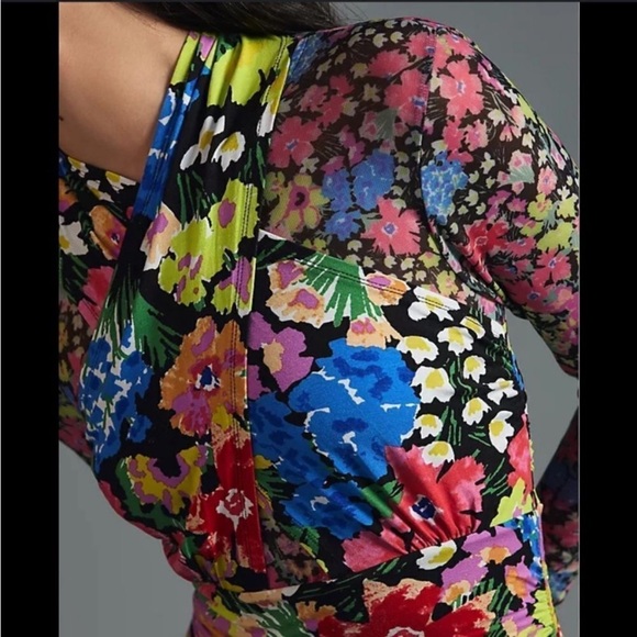 ANTHROPOLOGIE FLORAL MIDI DRESS - Picture 3 of 16